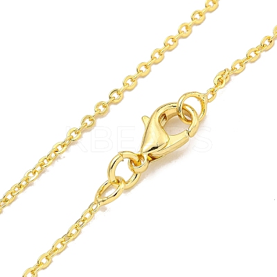 Brass Cable Chain Necklaces for Women NJEW-G084-16LG-1