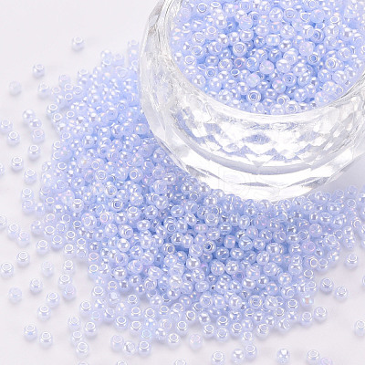 12/0 Imitation Jade Glass Seed Beads SEED-S049-B-003-1