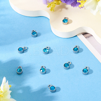 10Pcs Glass Rhinestone Charms STAS-TA0003-26K-1