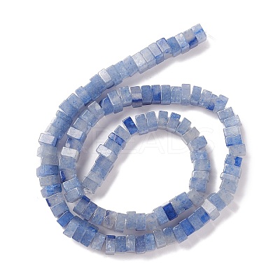 Dyed & Heated Natural Blue Aventurine Beads Strands G-K326-03B-1