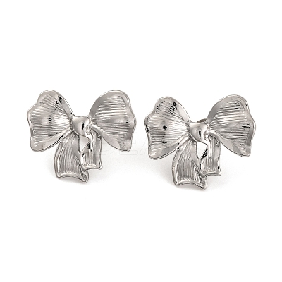 Non-Tarnish 304 Stainless Steel Stud Earrings for Women LS-EJEW-Z057-03P-1