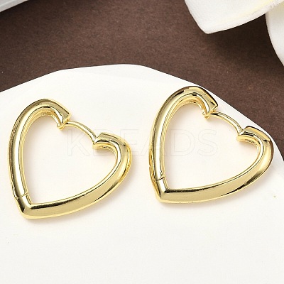 Brass Hoop Earrings EJEW-D323-01G-1