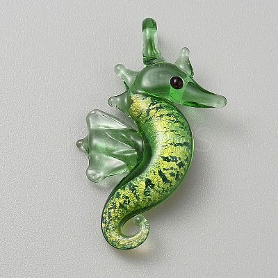Handmade Lampwork Pendants LAMP-CJC0012-08C-1