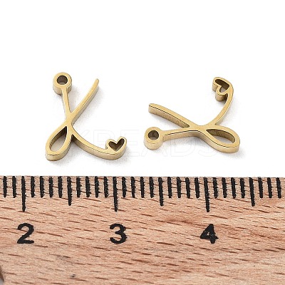 304 Stainless Steel Charms X-STAS-M327-02G-K-1
