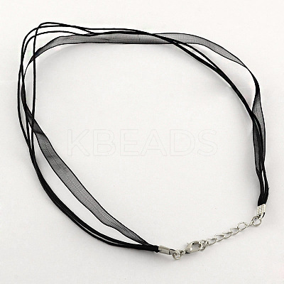 Multi-strand Necklace Cord for Jewelry Making NJEW-R218-13-1