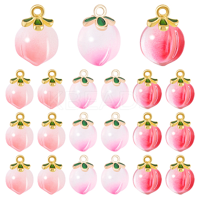 36Pcs 3 Colors Glass Pendants GLAA-GA0001-95-1