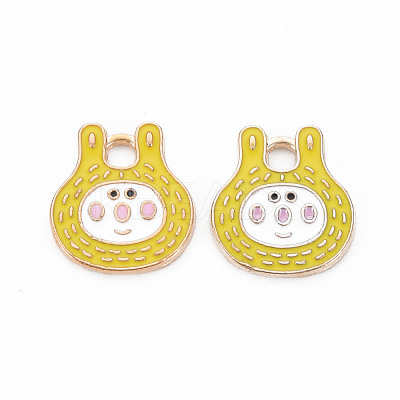 Alloy Enamel Pendants ENAM-N054-67E-NR-1