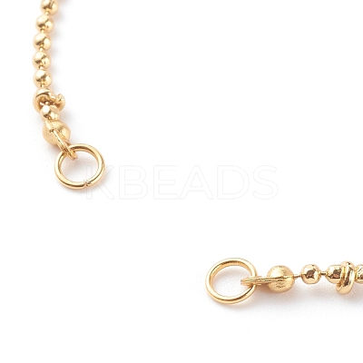 Brass Ball Chain Bracelet Making AJEW-JB00936-1