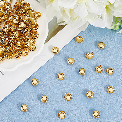 200Pcs Brass Four-Claw Rivets KK-GF0001-20G-1
