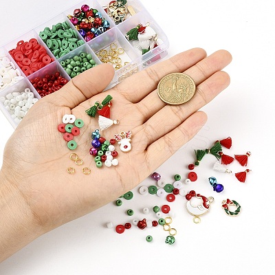 DIY Christmas Themed Jewelry Making Kits DIY-YW0002-78-1