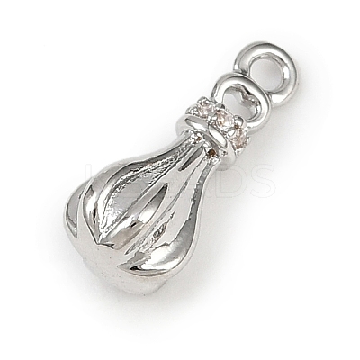Brass Pave Clear Cubic Zirconia Pendants LS-KK-L238-25P-1