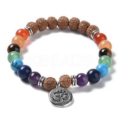 Yoga Chakra Jewelry BJEW-L620-01C-1