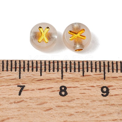 Luminous Transparent Acrylic Beads OACR-P037-01B-X-1