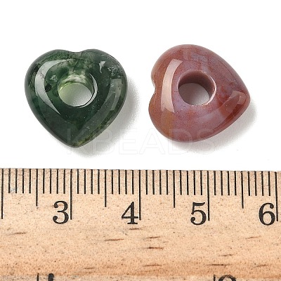 Natural Indian Agate European Beads G-C252-01H-1