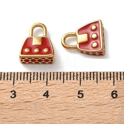 304 Stainless Steel Enamel Charms STAS-L022-549G-02-1