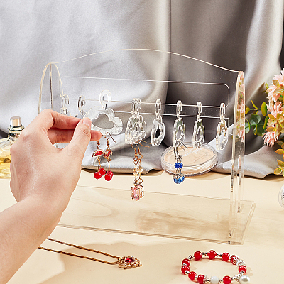 1 Set Acrylic Earring Hanging Display Stands EDIS-PH0001-45-1
