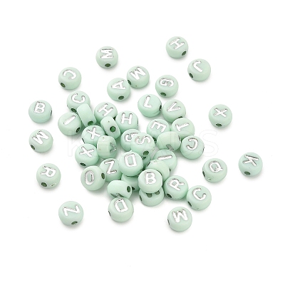 Opaque Acrylic Beads OACR-H046-02B-1