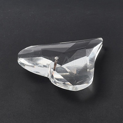 Transparent Glass Big Pendants GLAA-F118-05-1