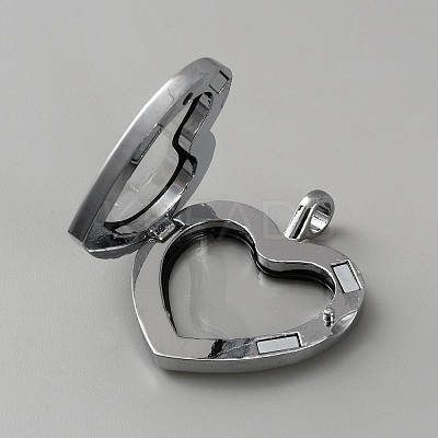 Alloy Magnetic Glass Photo Living Memory Floating Locket Pendants FIND-WH0436-61-1