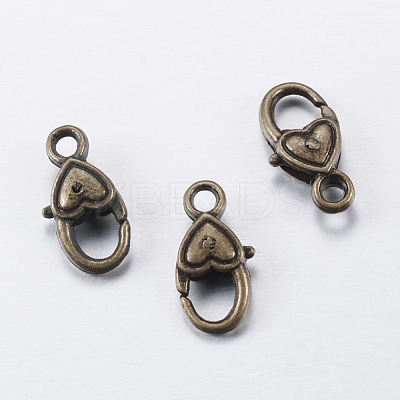 Tibetan Style Alloy Lobster Claw Clasps LS-TIBE-T002-20AB-NR-1