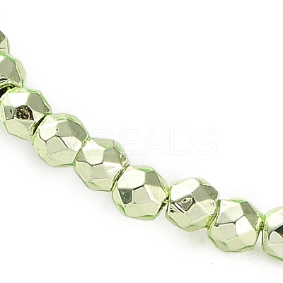 Electroplated Synthetic Non-magnetic Hematite Beads Strands G-C248-D01-2mm-01-1