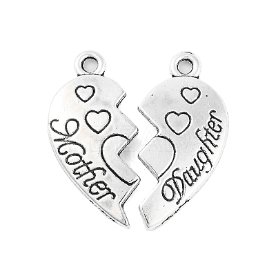 Tibetan Style Alloy Split Pendants TIBE-Q050-200AS-LF-1