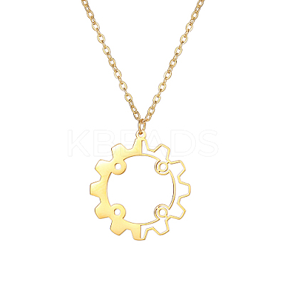 304 Stainless Steel Pendant Necklaces KE9044-2-1