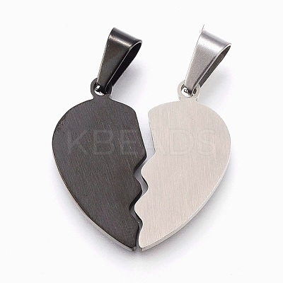 304 Stainless Steel Split Pendants STAS-F168-15BP-1