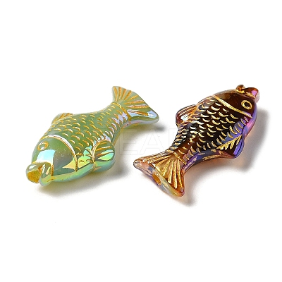 Plating Opaque Acrylic Beads MACR-D025-12-1