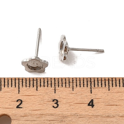 Non-Tarnish 304 Stainless Steel Studs Earrings STAS-H193-02P-1