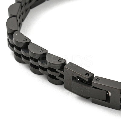 Ion Plating(IP) 304 Stainless Steel Thick Link Chain Bracelet BJEW-G649-09B-1