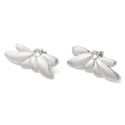 Non-Tarnish 304 Stainless Steel Stud Earrings EJEW-Z022-32P-1