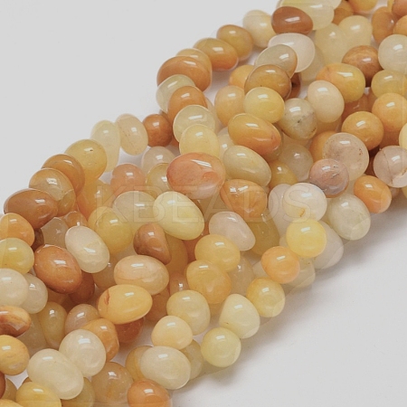 Natural Topaz Jade Gemstone Nuggets Bead Strands LS-G-J337-30-01-1