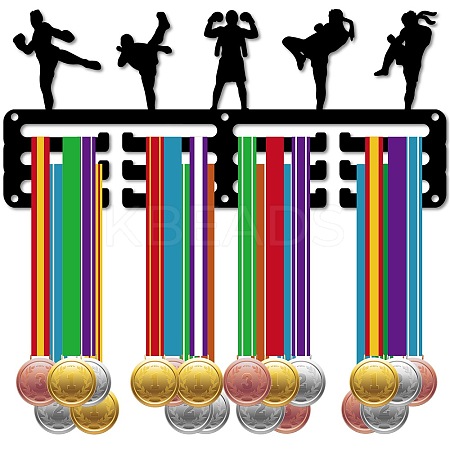 Sports Theme Iron Medal Hanger Holder Display Wall Rack ODIS-WH0055-171-1