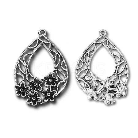 Tibetan Style Alloy Pendants TIBEP-N008-199-1