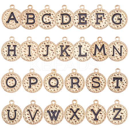 1Bag 26Pcs Alloy Enamel Pendants ENAM-HS0001-09B-1