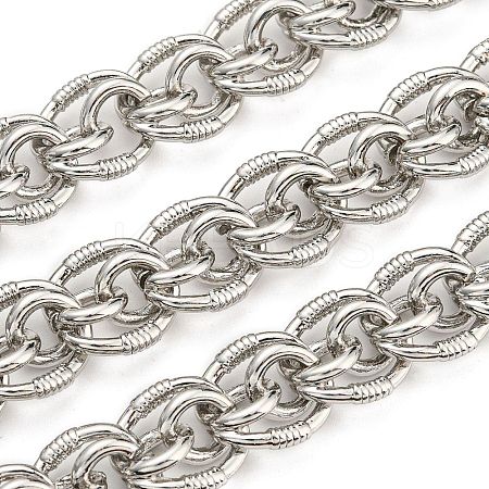 Alloy Oval Link Chains LCHA-K001-01P-1