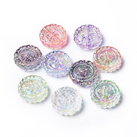 Transparent Acrylic Beads TACR-K004-03-1