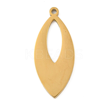 Ion Plating(IP) 304 Stainless Steel Pendants STAS-B056-24G-02-1