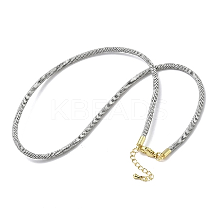 3MM Nylon Milan Cord Necklace Making NJEW-H084-01G-41-1