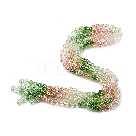 Electroplate Glass Beads Strands EGLA-D300-06-8mm-11-1
