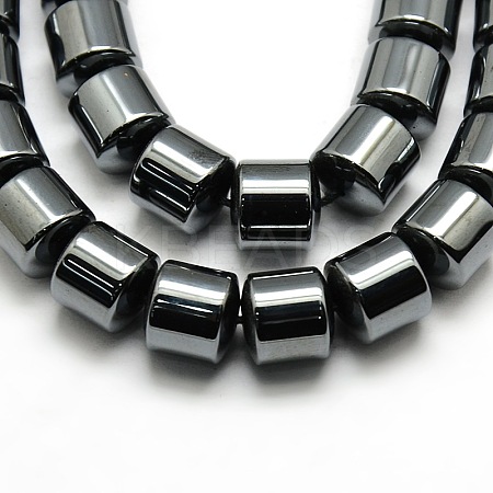 Grade AA Non-magnetic Synthetic Hematite Column Beads Strands G-F161-06E-1
