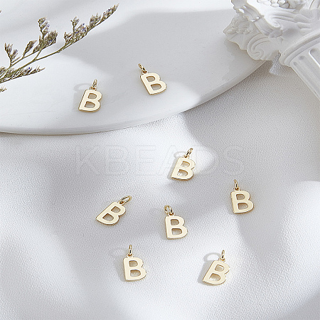 8Pcs Brass Charms KK-LP0001-85B-1
