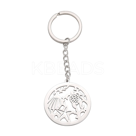 Non-Tarnish 304 Stainless Steel Keychains PW-WG92AAB-01-1