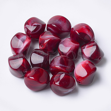 Acrylic Beads OACR-T007-08E-1