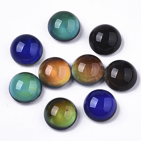 Translucent Glass Cabochons X-GLAA-T023-03D-1