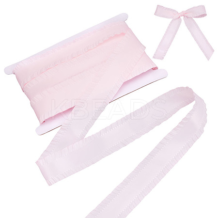 16.6 Yards Polyester Ruffled Lace Ribbon DIY-ME0001-62A-1