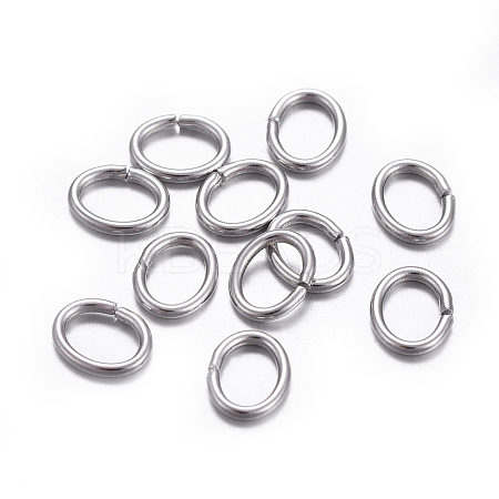 Tarnish Resistant 304 Stainless Steel Open Jump Rings STAS-F221-40P-L-1