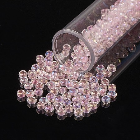 8/0 Grade A Round Glass Seed Beads SEED-N002-E-307-1