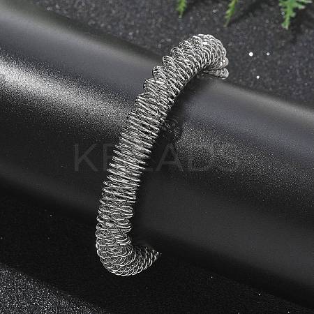304 Stainless Steel Stretch Bangles for Women LS-BJEW-P315-02E-P-1